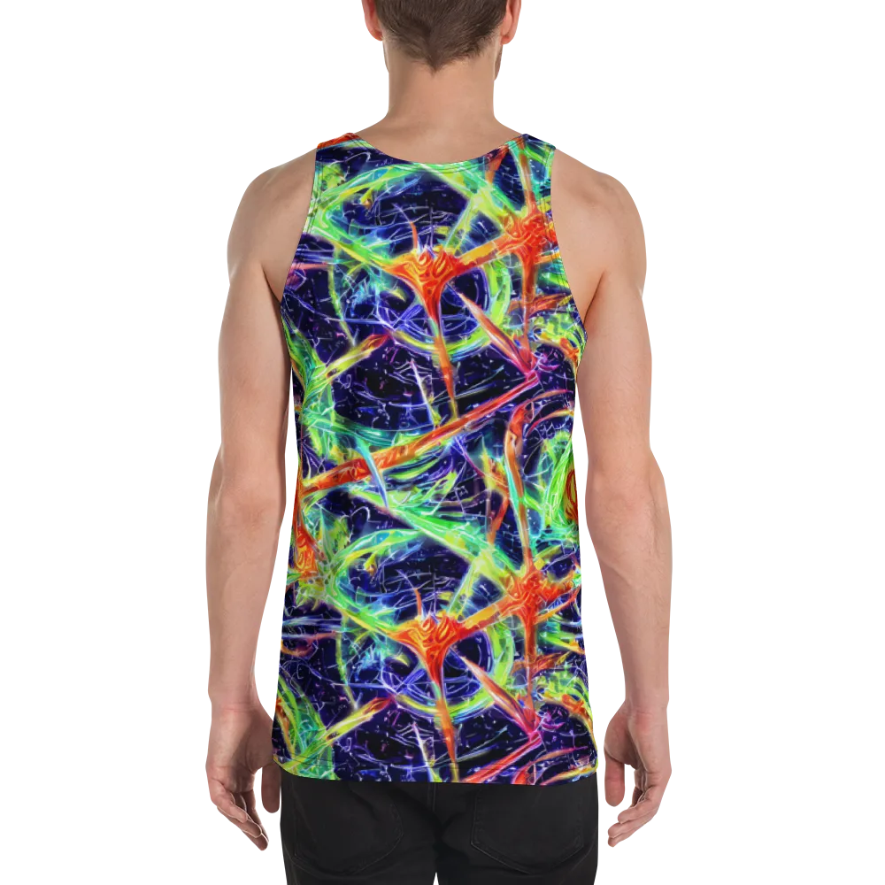 Hypercolor Mosaic on Men's Tank Top — Back