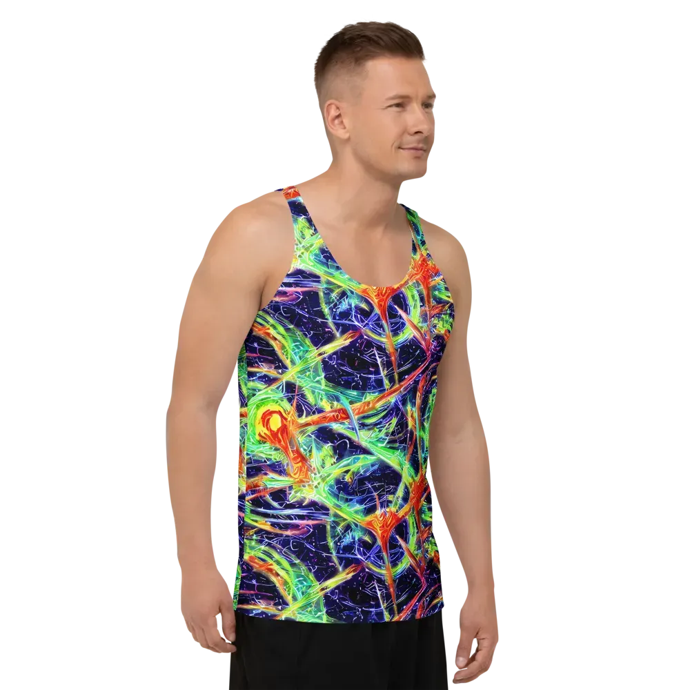 Hypercolor Mosaic on Men's Tank Top — Right Front