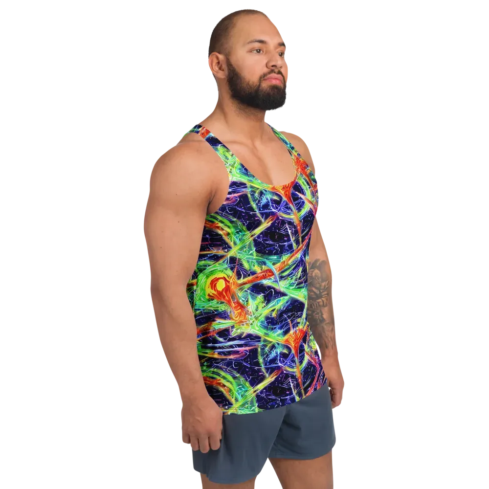 Hypercolor Mosaic on Men's Tank Top — Right Front