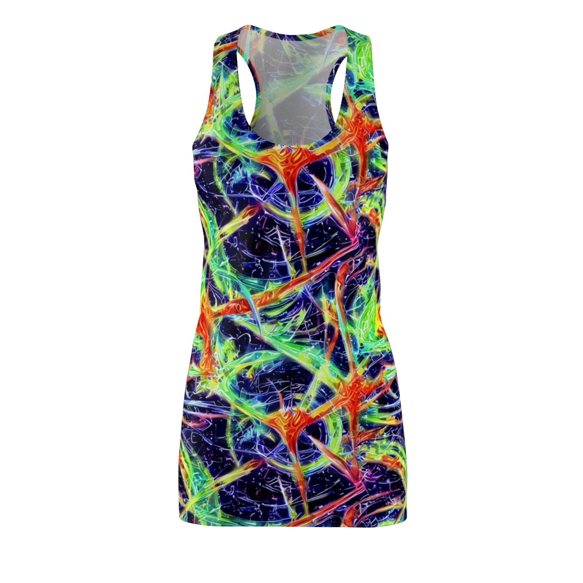 Hypercolor Mosaic on Racerback Dress — Front