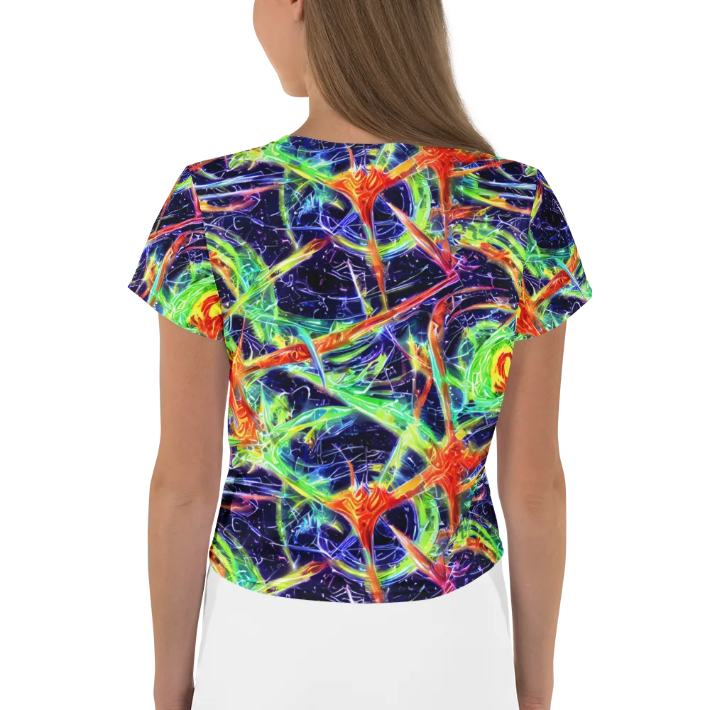 Hypercolor Mosaic on Crop Tee — Back
