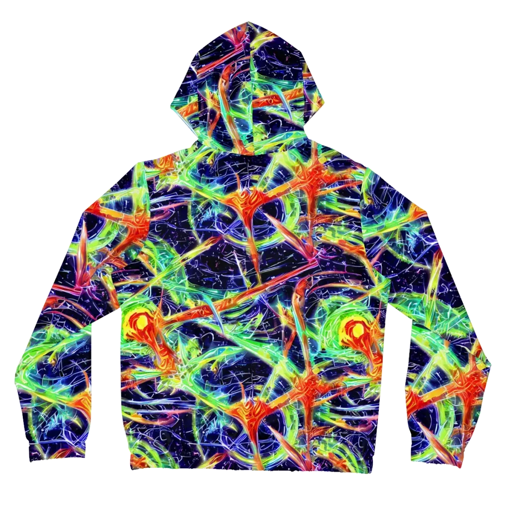Hypercolor Mosaic on Women's Full-Zip Hoodie — Back