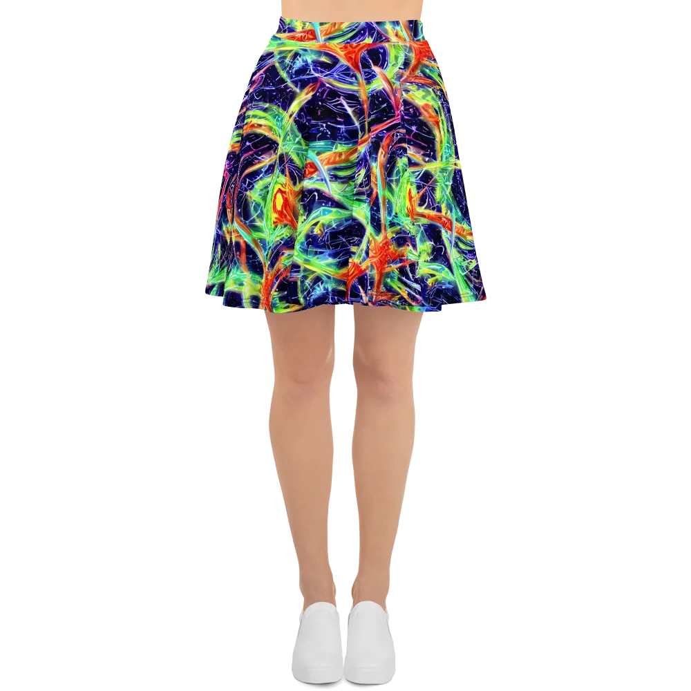 Hypercolor Mosaic on Skater Skirt — Front