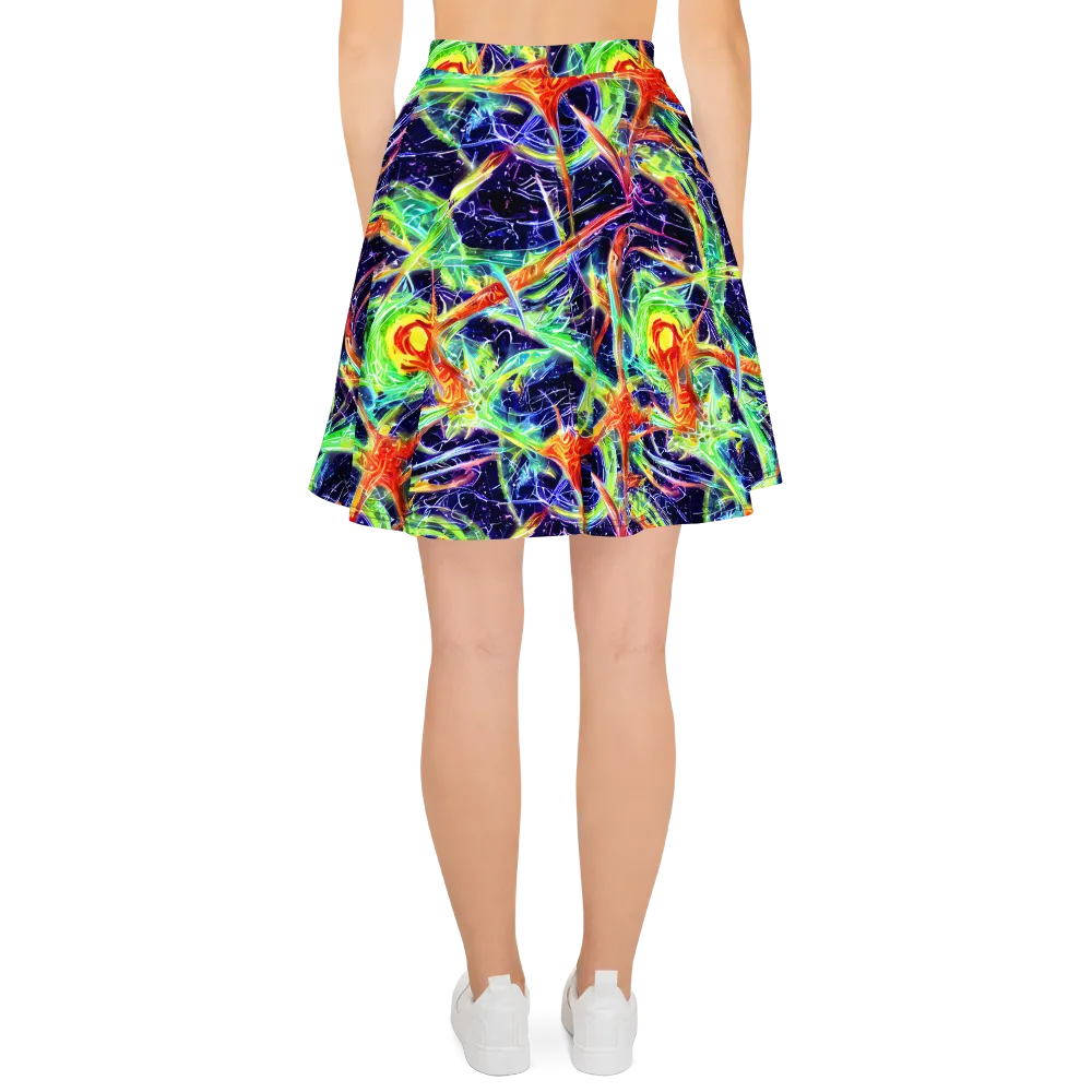 Hypercolor Mosaic on Skater Skirt — Back