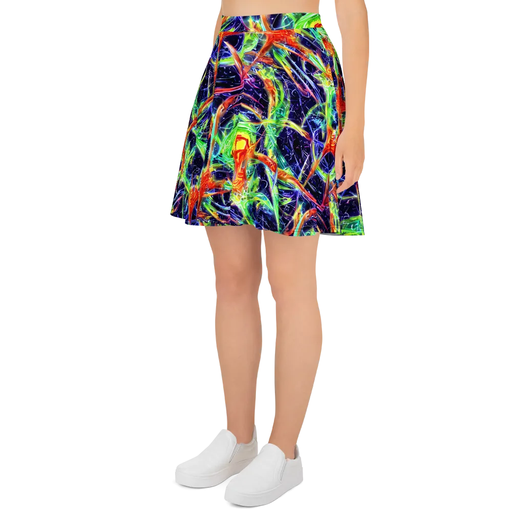 Hypercolor Mosaic on Skater Skirt — Left