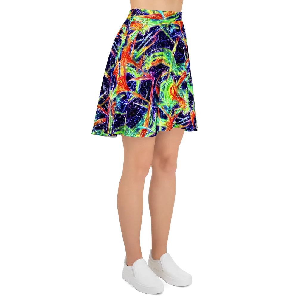 Hypercolor Mosaic on Skater Skirt — Right