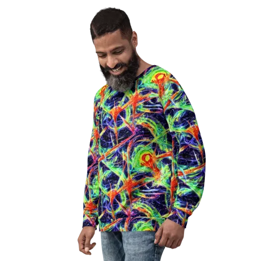 Hypercolor Mosaic on a Sweatshirt