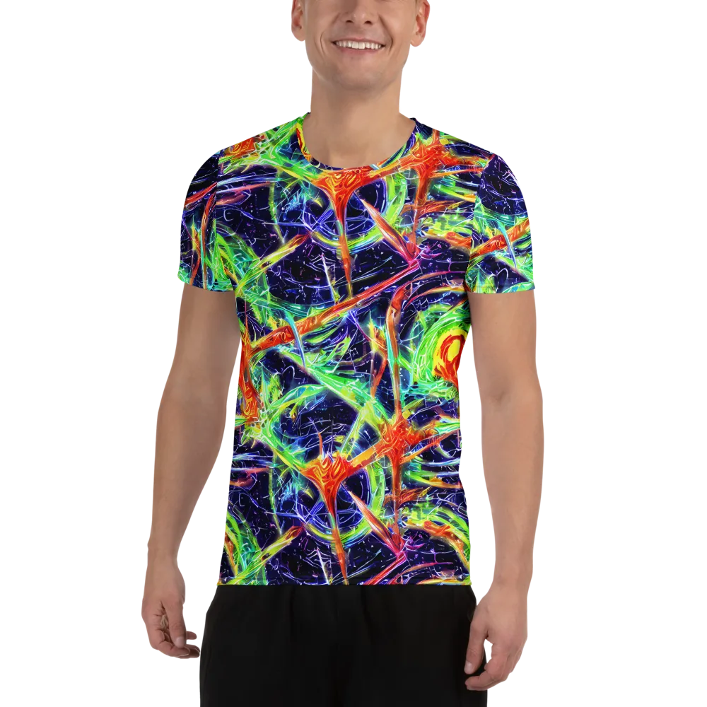 Hypercolor Mosaic on Men's Athletic T-Shirt — Front