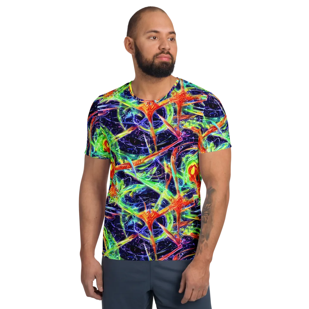 Hypercolor Mosaic on Men's Athletic T-Shirt — Front