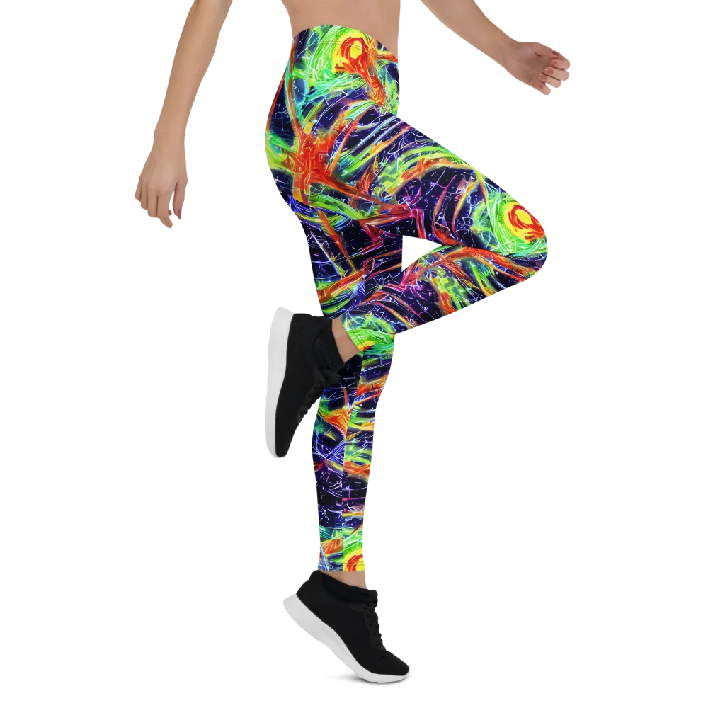 Hypercolor Mosaic on Leggings — Right