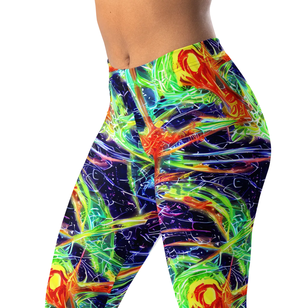 Hypercolor Mosaic on Leggings — Left Front