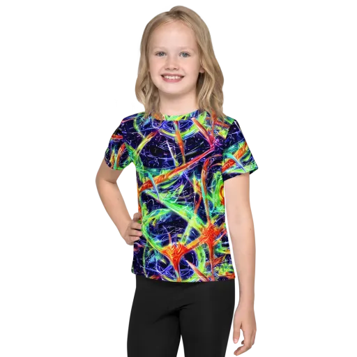 Hypercolor Mosaic on a Kids Crew Neck T-Shirt