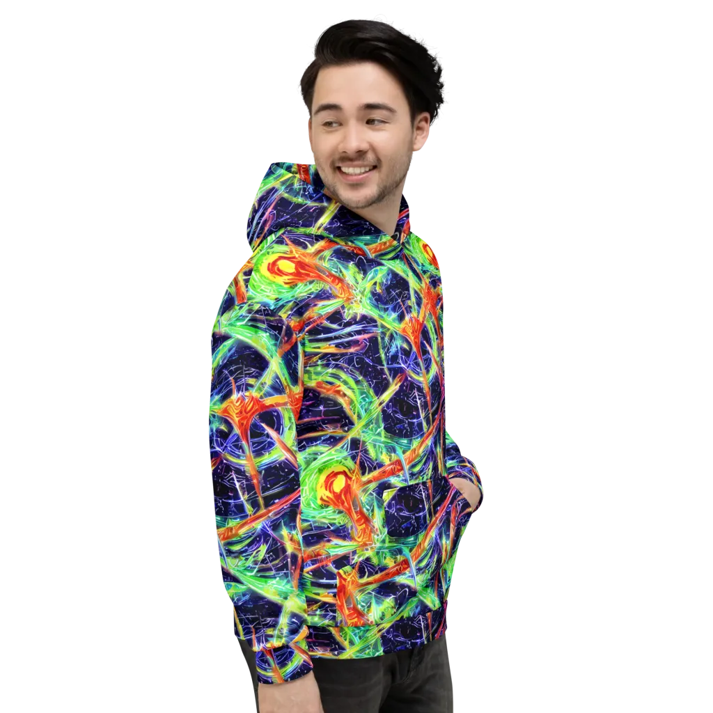 Hypercolor Mosaic on Hoodie — Right