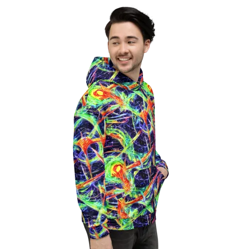 Hypercolor Mosaic on a Hoodie