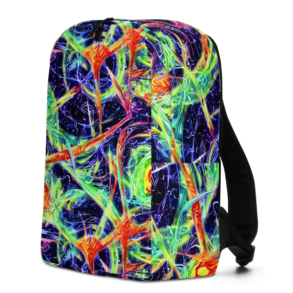 Hypercolor Mosaic on Minimalist Backpack — Left
