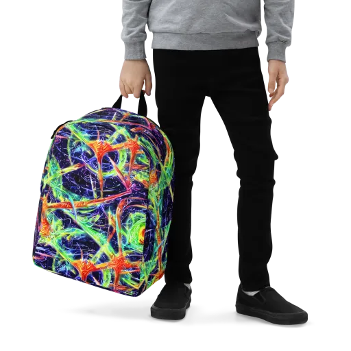 Hypercolor Mosaic on a Minimalist Backpack