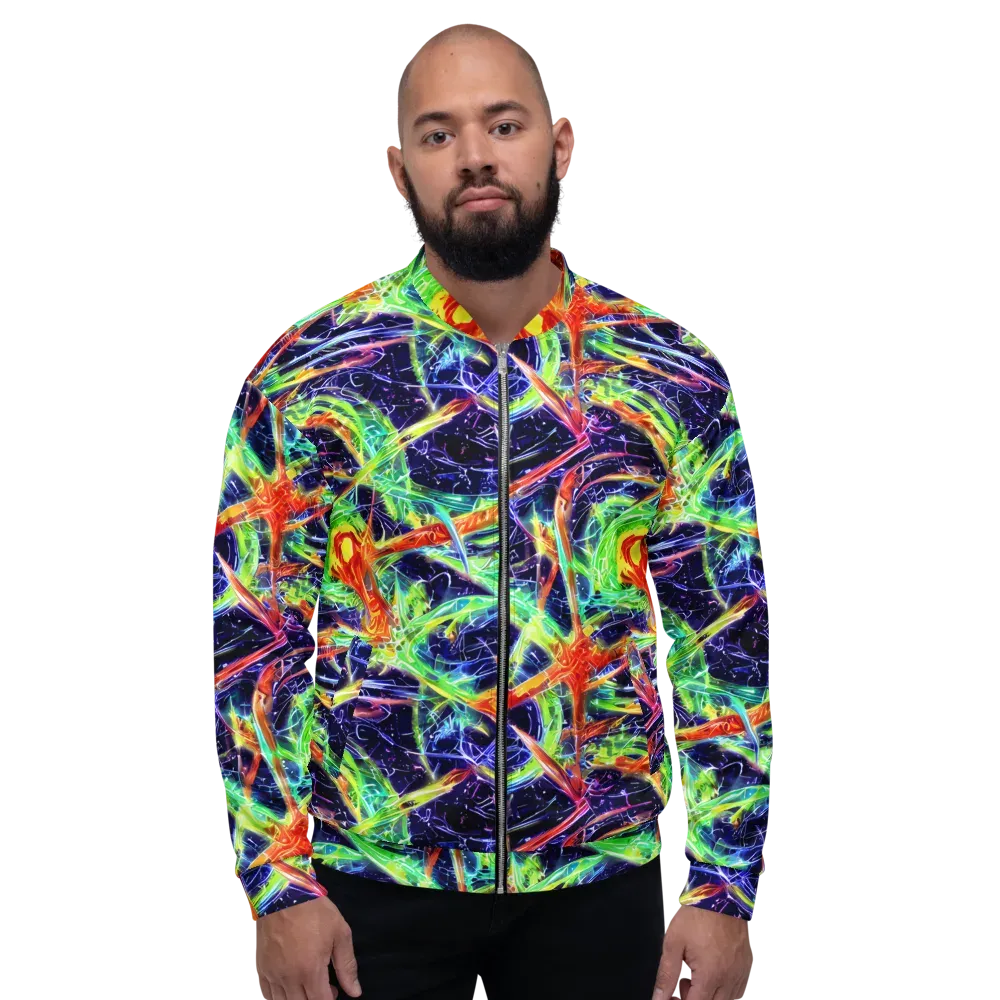Hypercolor Mosaic on Bomber Jacket — Front