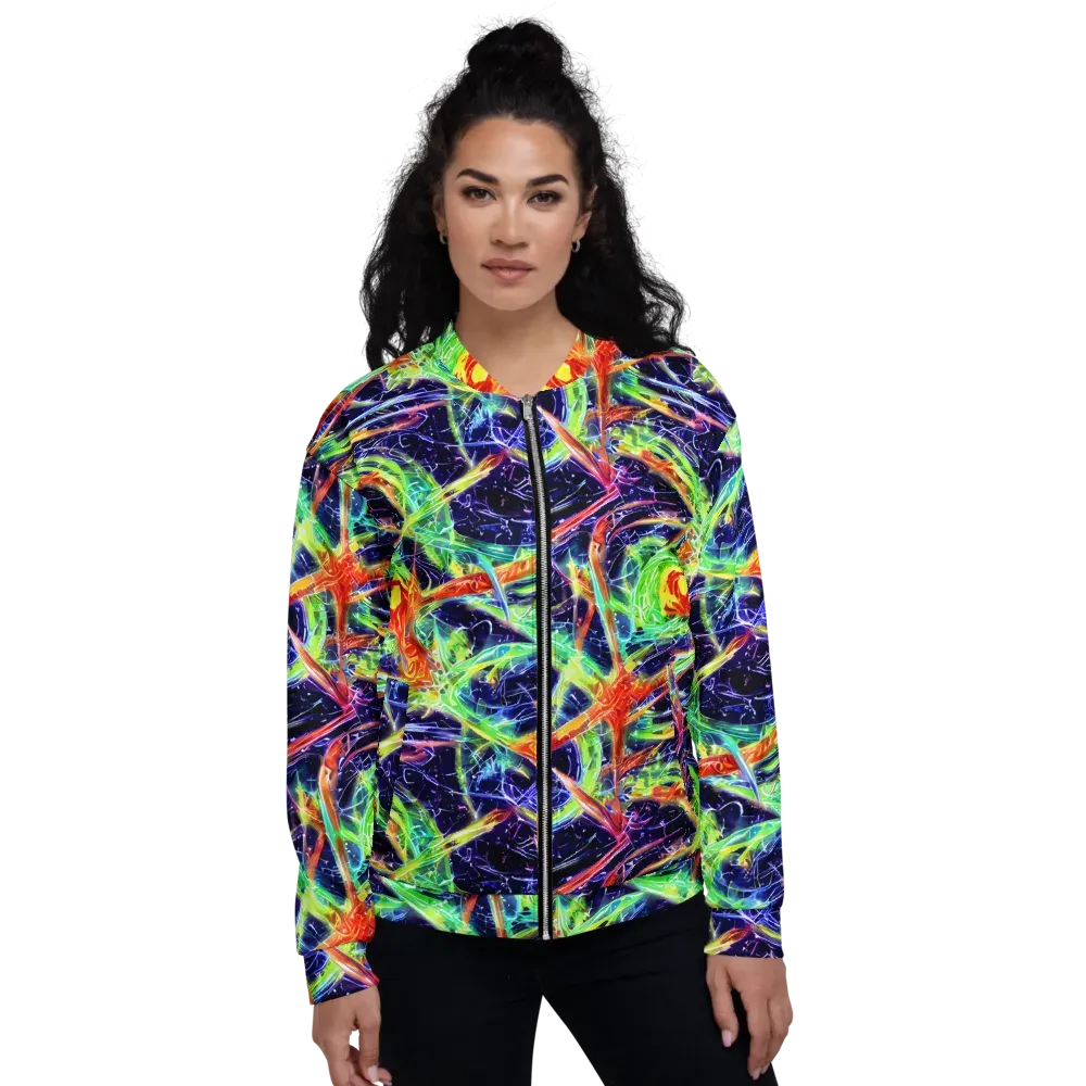Hypercolor Mosaic on Bomber Jacket — Front
