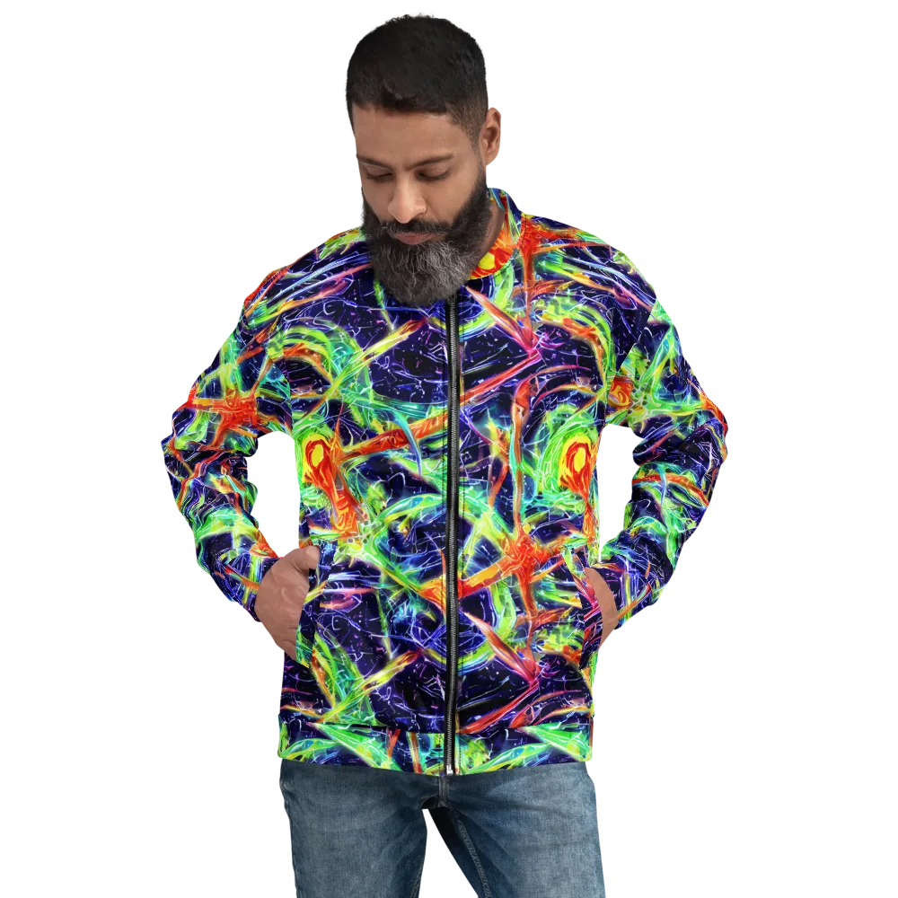 Hypercolor Mosaic on Bomber Jacket — Front