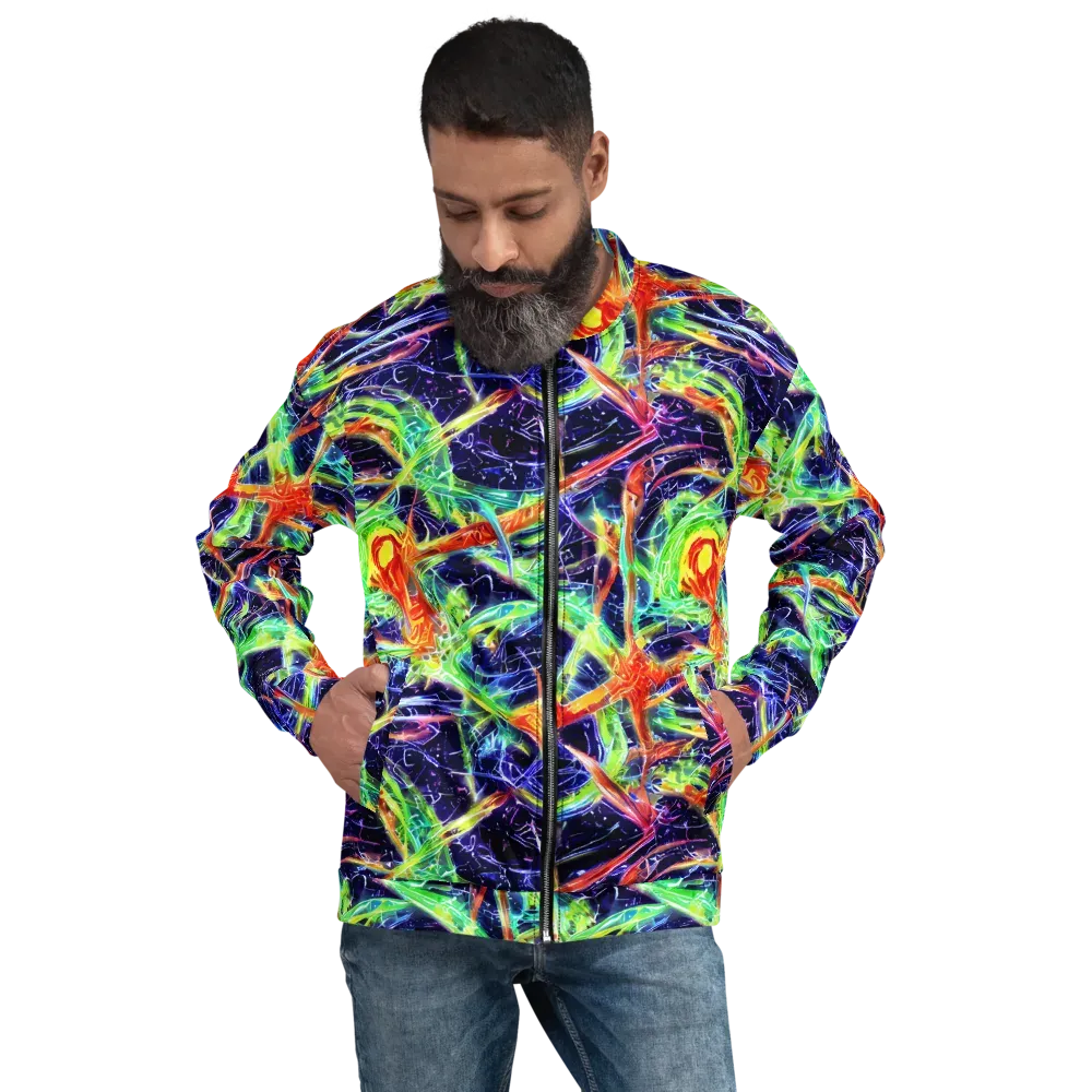 Hypercolor Mosaic on Bomber Jacket — Front