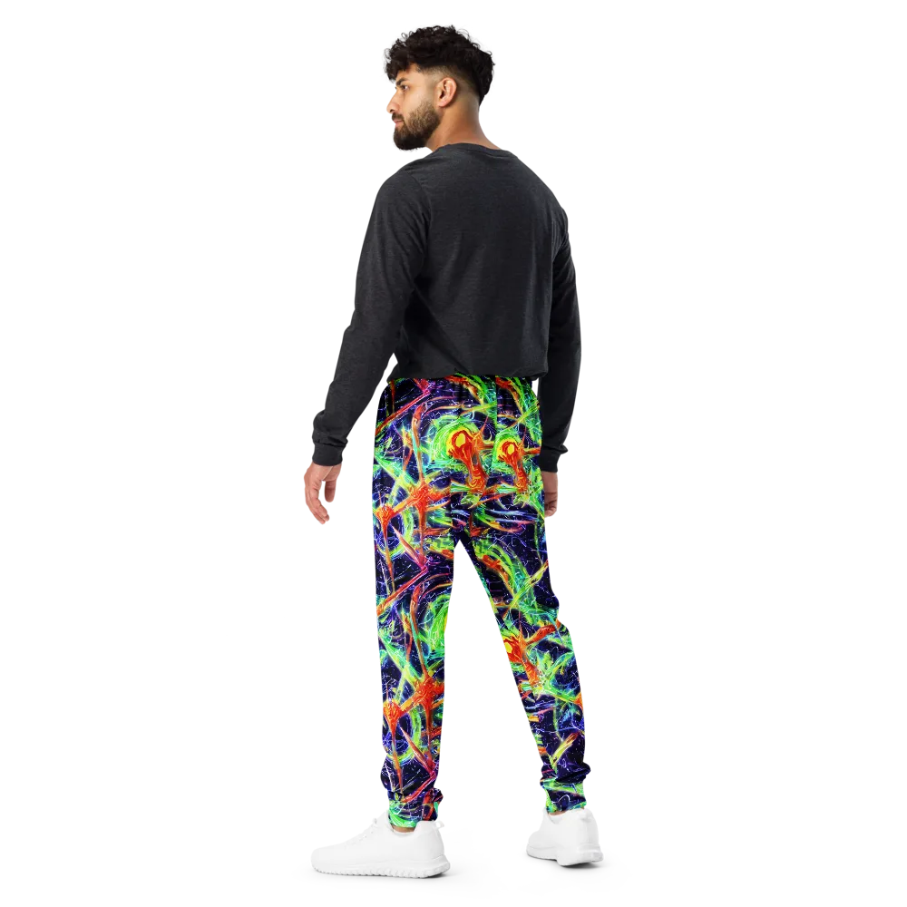 Hypercolor Mosaic on Men's Joggers — Back