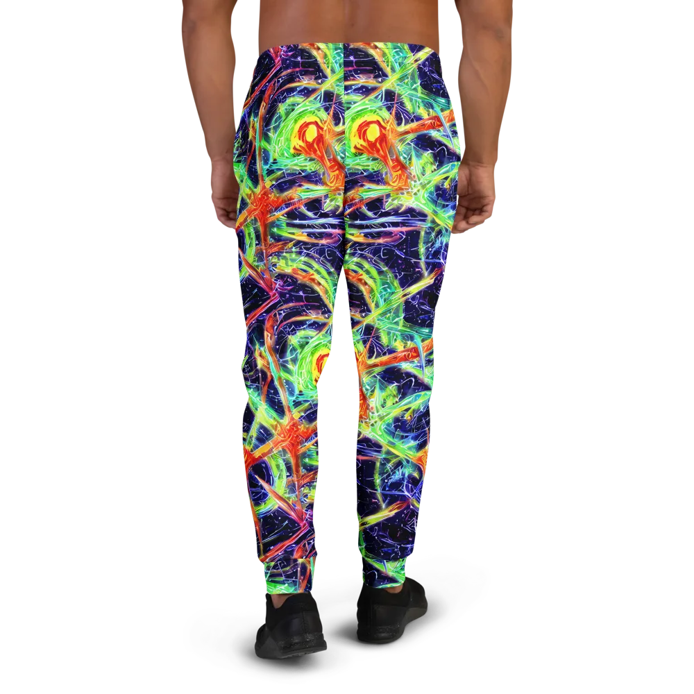 Hypercolor Mosaic on Men's Joggers — Back