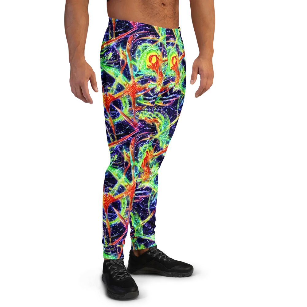 Hypercolor Mosaic on Men's Joggers — Right