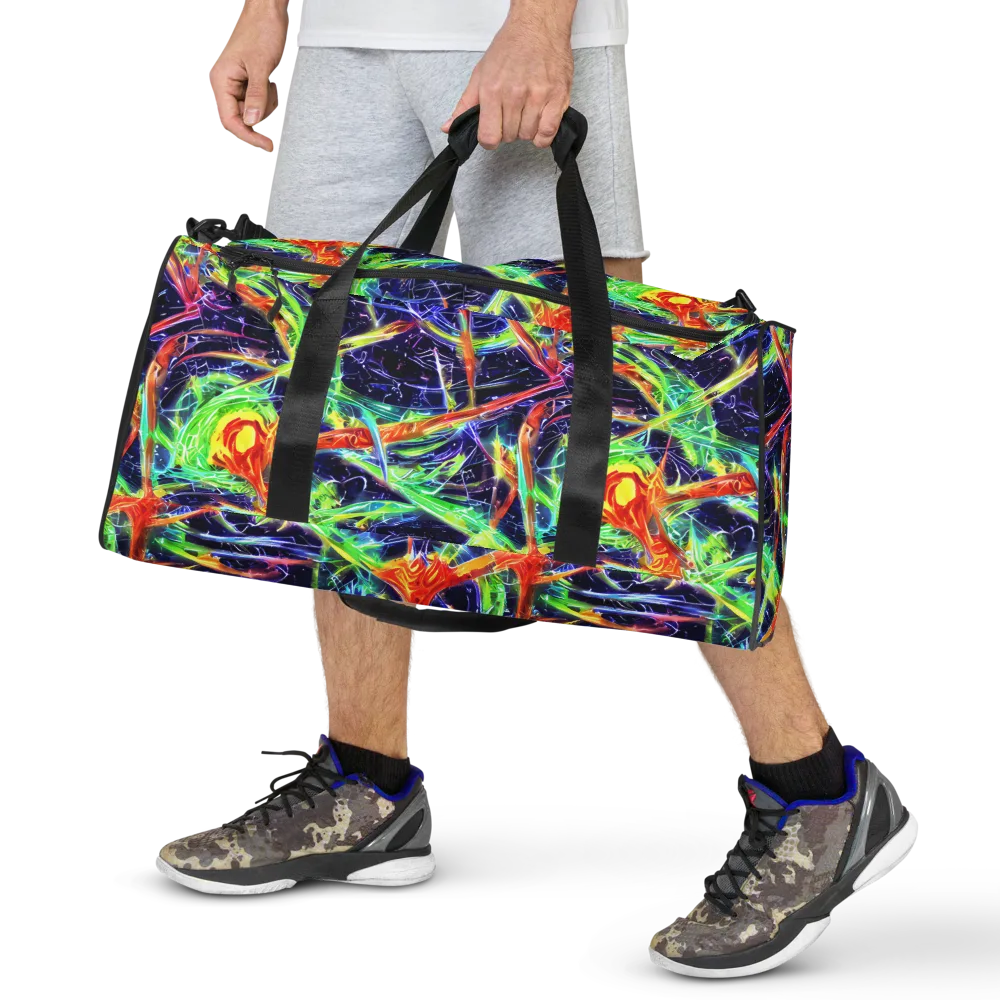 Hypercolor Mosaic on Duffle Bag — Front