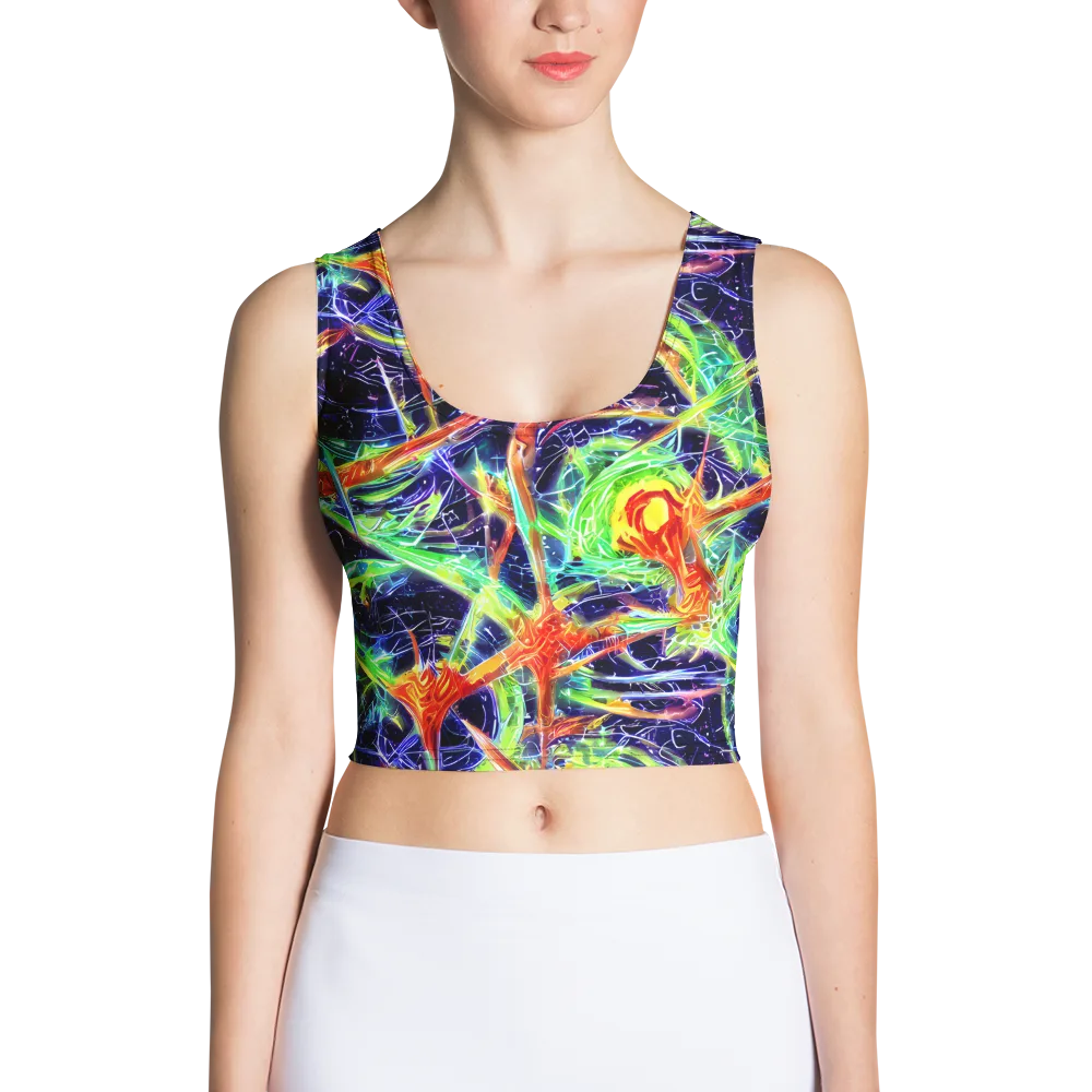 Hypercolor Mosaic on Crop Top — Front