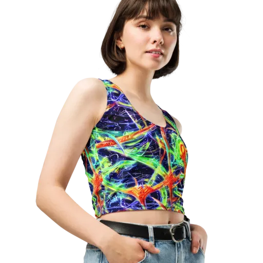Hypercolor Mosaic on a Crop Top