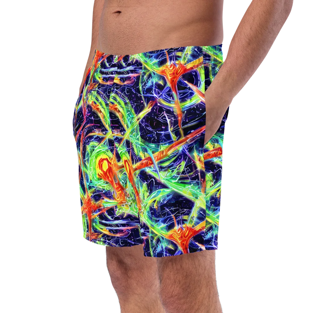 Hypercolor Mosaic on Swim Trunks — Left Front