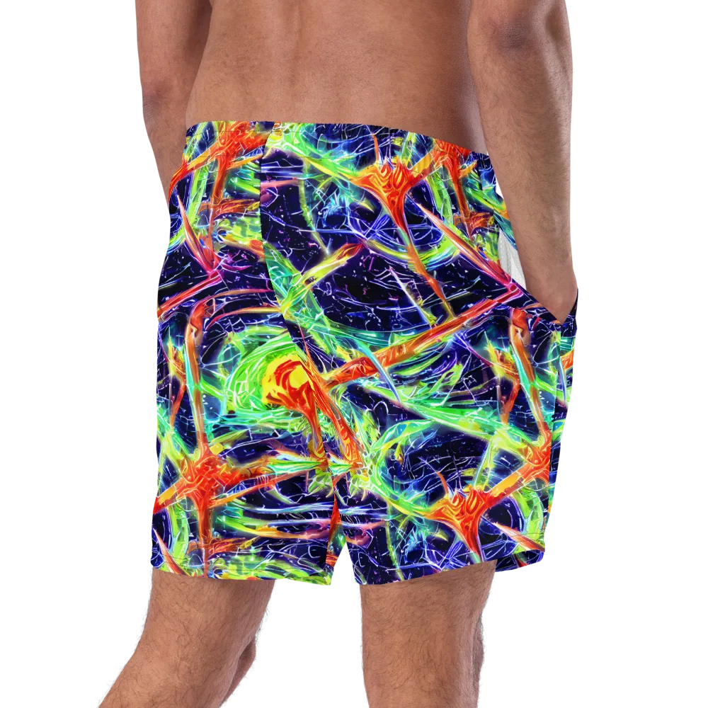 Hypercolor Mosaic on Swim Trunks — Right Back