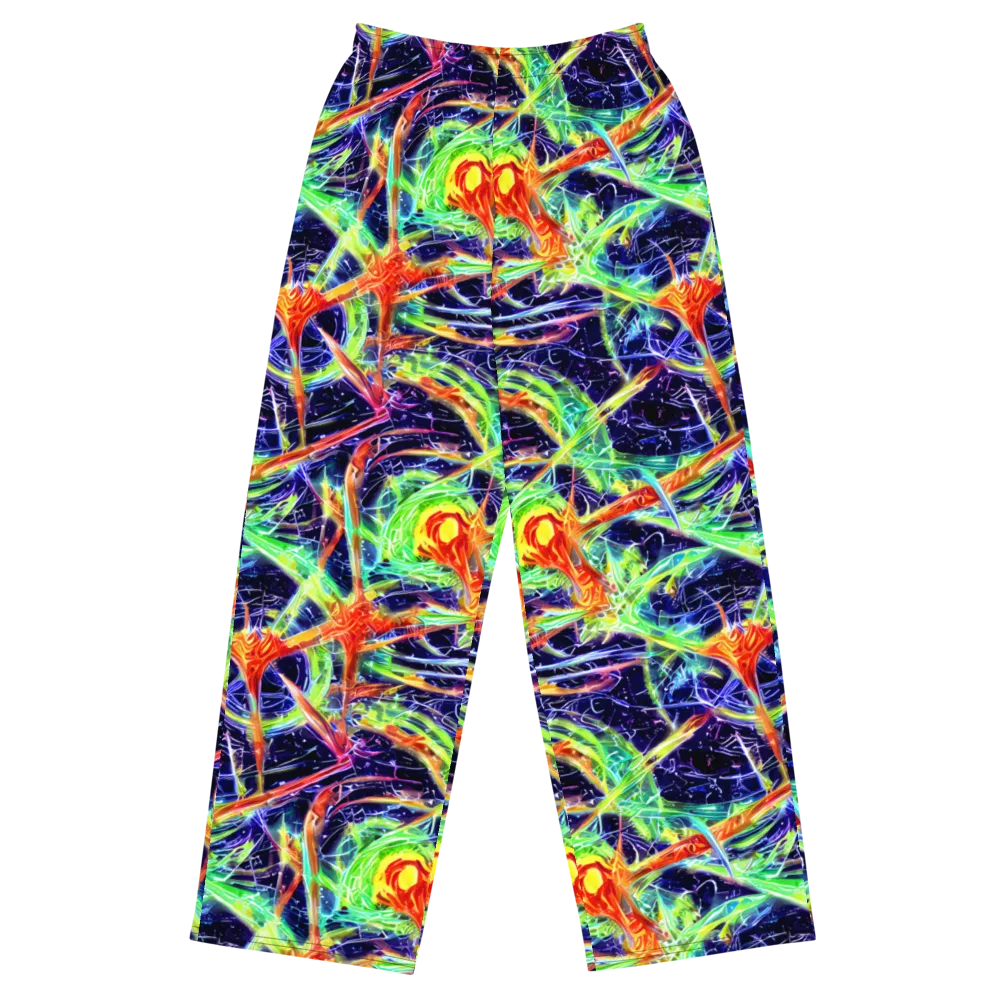 Hypercolor Mosaic on Wide-Leg Pants — Front