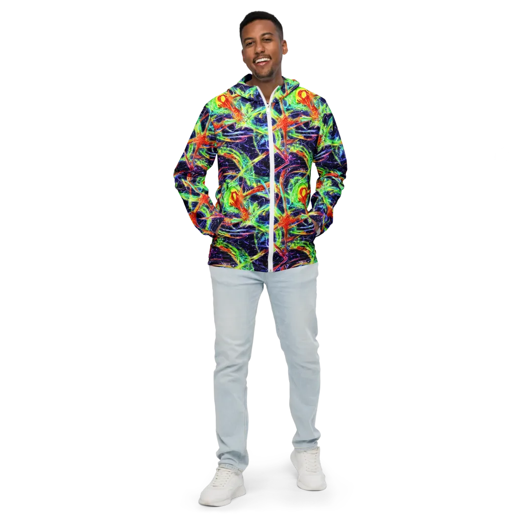 Hypercolor Mosaic on Men's Windbreaker — Front