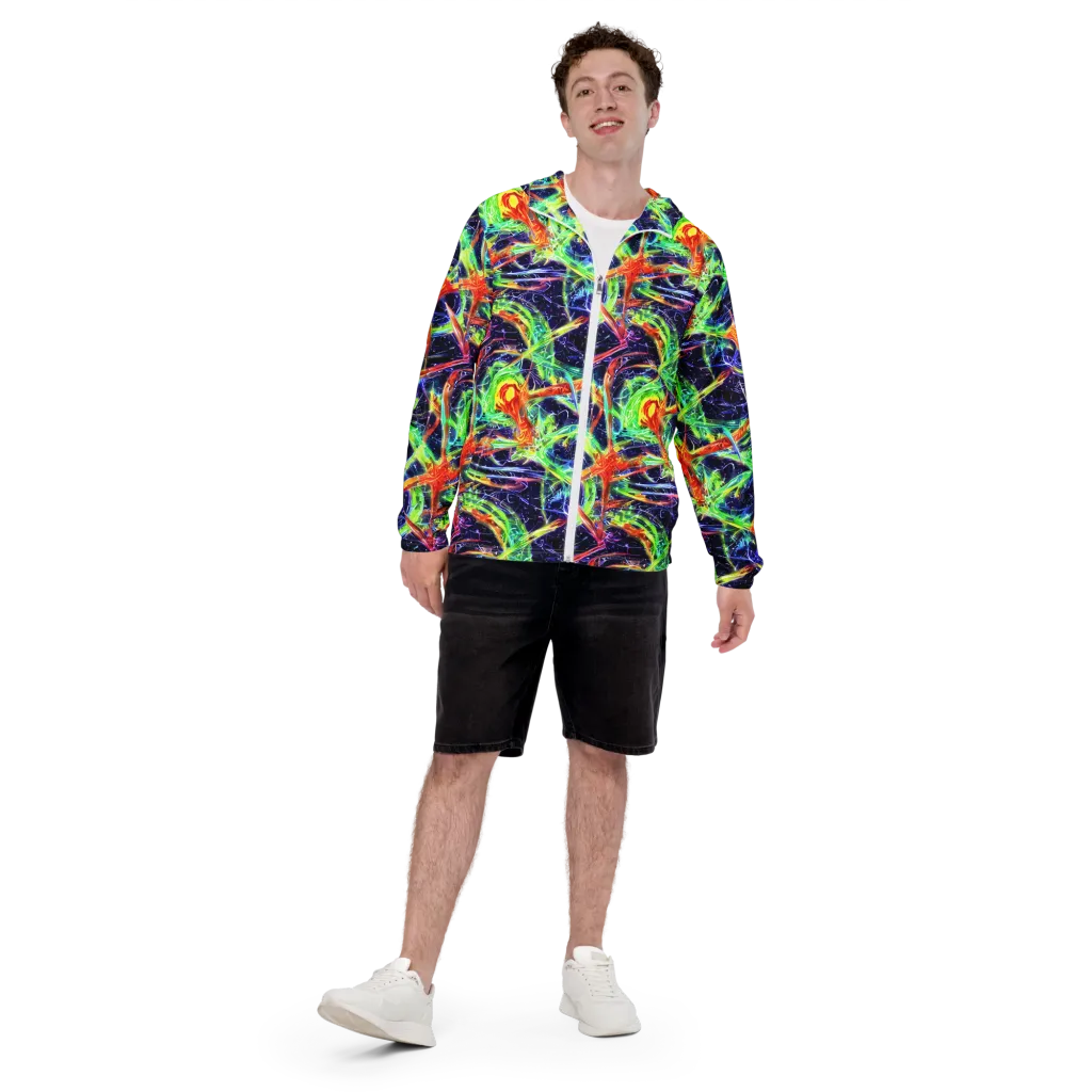 Hypercolor Mosaic on Men's Windbreaker — Front