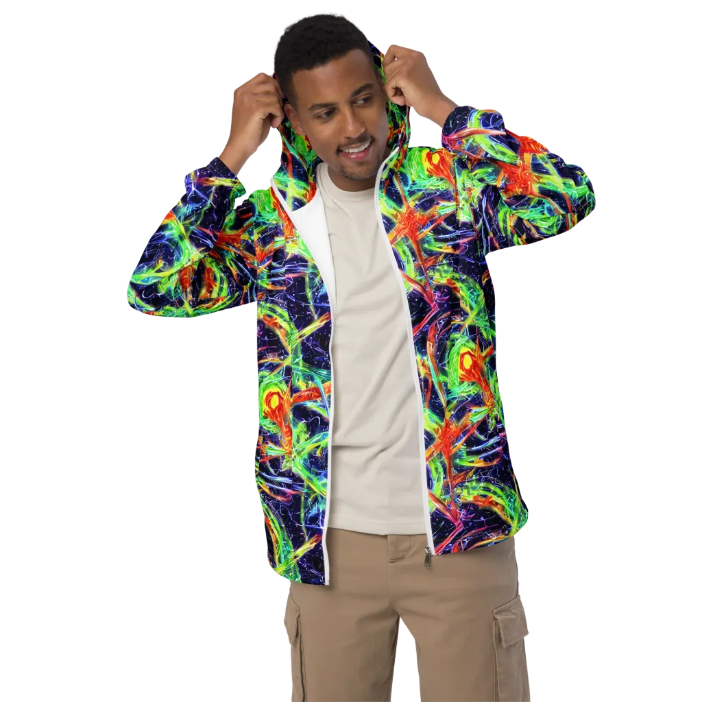 Hypercolor Mosaic on Men's Windbreaker — Front