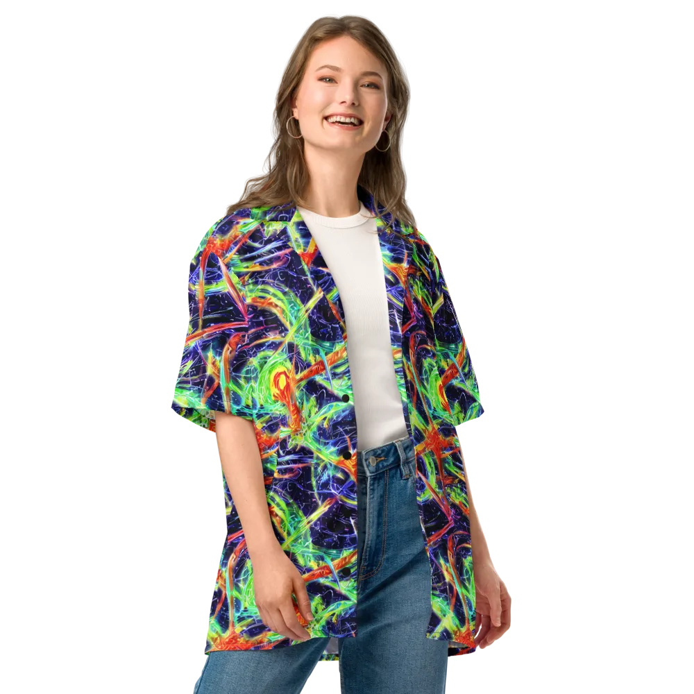 Hypercolor Mosaic on Button Shirt — Front