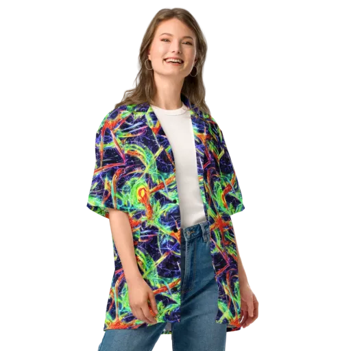 Hypercolor Mosaic on a Button Shirt