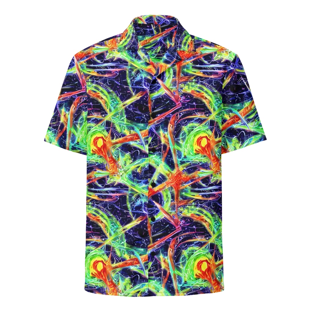 Hypercolor Mosaic on Button Shirt — Front
