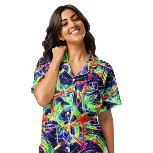 Hypercolor Mosaic on a Women's Short Sleeve Pajama Top