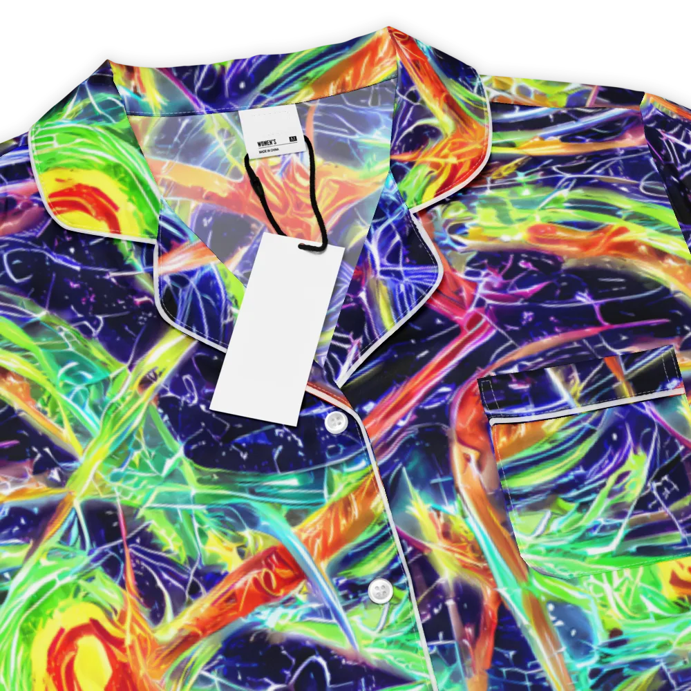 Hypercolor Mosaic on Women's Short Sleeve Pajama Top — Product details