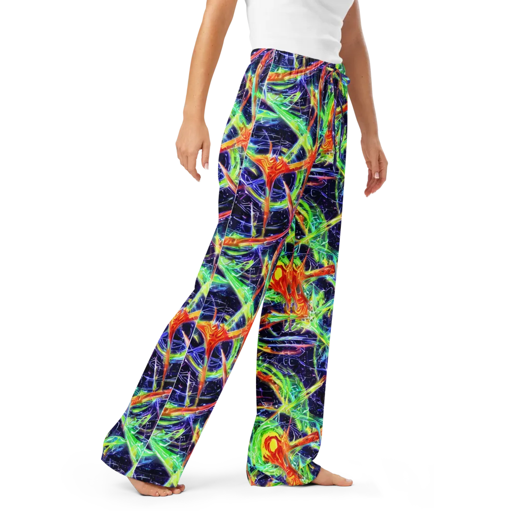 Hypercolor Mosaic on Women's Pajama Pants — Right Front