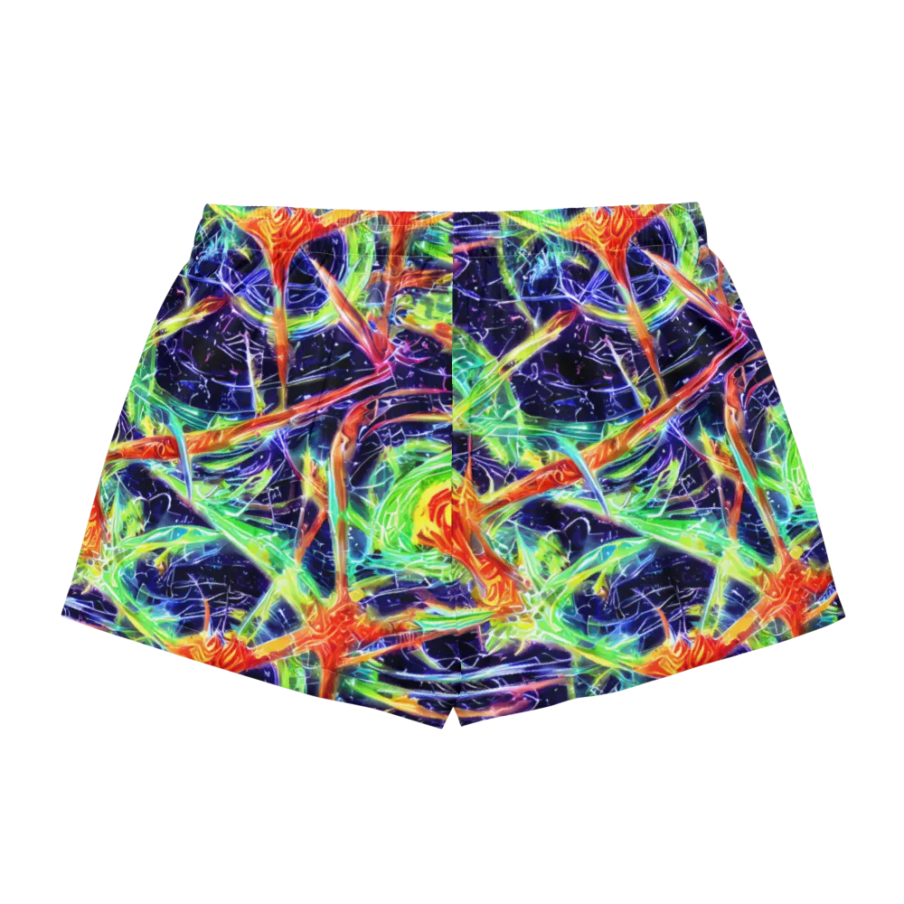 Hypercolor Mosaic on Women's Pajama Shorts — Back