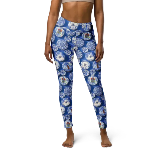Cobalt Cabinet on a Yoga Leggings