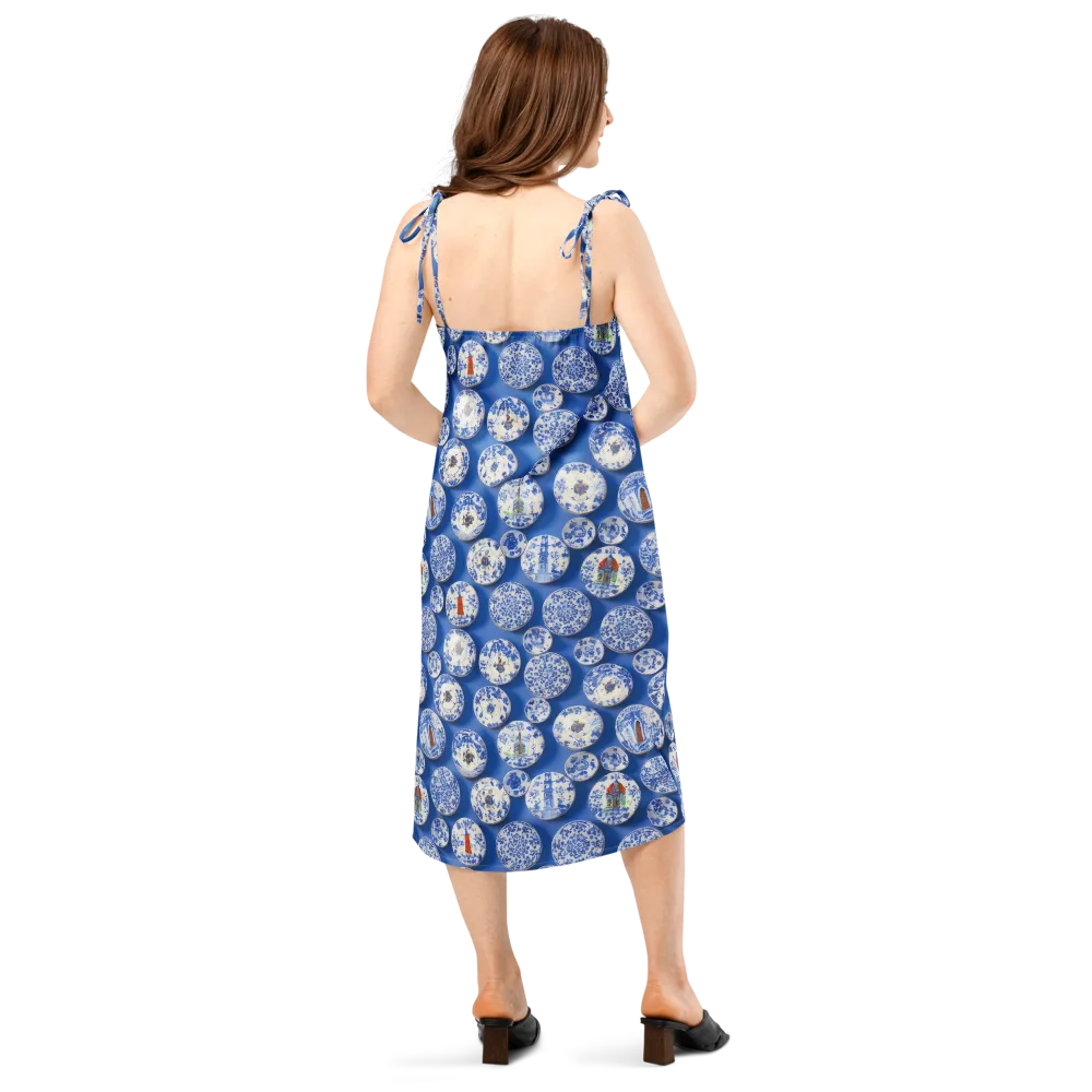 Cobalt Cabinet on Slip Dress — Back