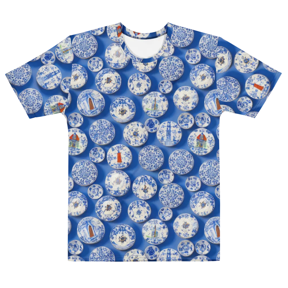 Cobalt Cabinet on Men's Cotton Crew Neck T-Shirt — Front