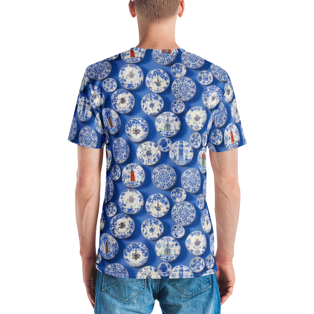 Cobalt Cabinet on Men's Crew Neck T-Shirt — Back