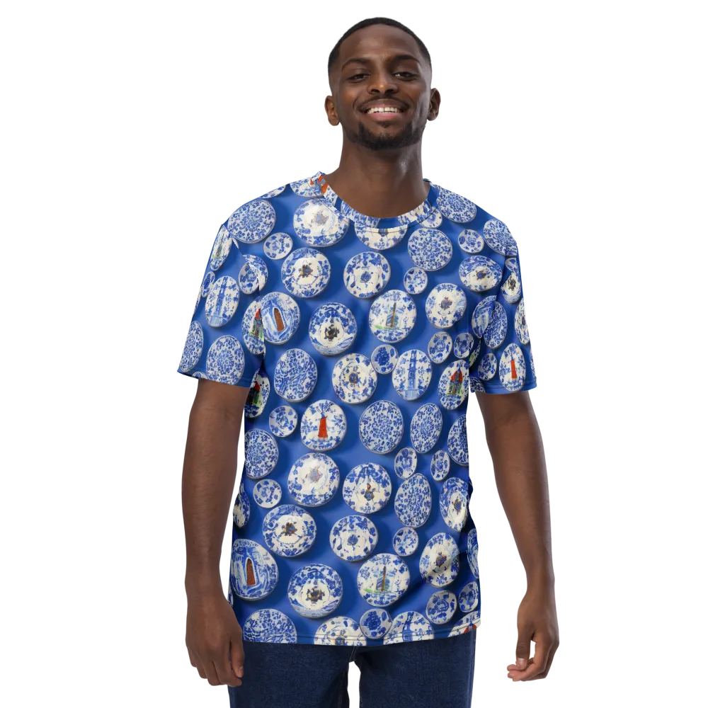 Cobalt Cabinet on Men's Crew Neck T-Shirt — Front