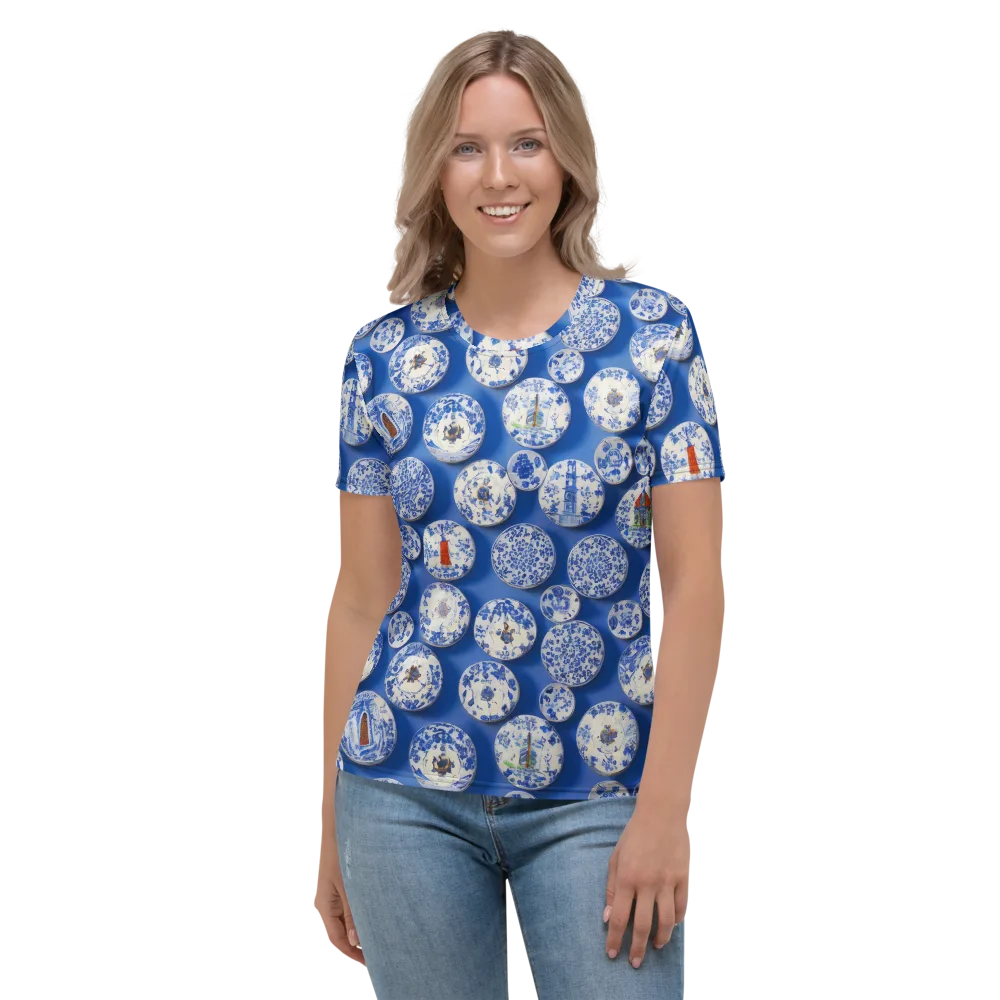 Cobalt Cabinet on Women's Crew Neck T-Shirt — Front