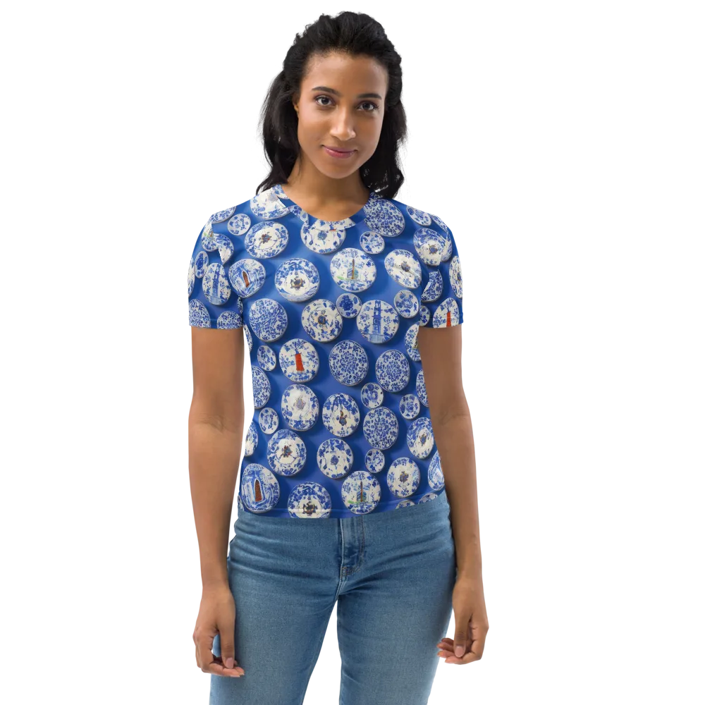 Cobalt Cabinet on Women's Crew Neck T-Shirt — Front